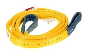 ANCRA 20-EE2-9801X8 1" X 8' YELLOW 2-PLY FLAT LOOP EYE-TO-EYE LIFTING SLING