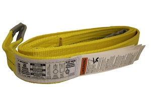 LA EE2802DWX4 2" X 4' YELLOW SLING 2-PLY POLY