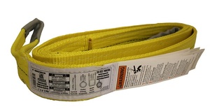 ANCRA 20-EE2-9802X8 2" X 8' YELLOW 2-PLY TAPERED LOOP EYE-TO-EYE LIFTING SLING