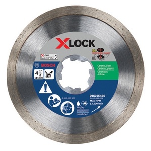BOSCH X-LOCK 4-1/2" CONT.RIM DIAMOND BLD