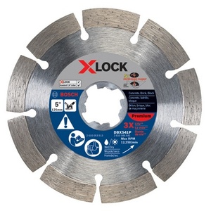 BOSCH X-LOCK 5"PREM SEG RIM DIAMOND BLDE
