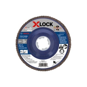 BOSCH X-LOCK 4-1/2" 80 GRIT FLAP DISC