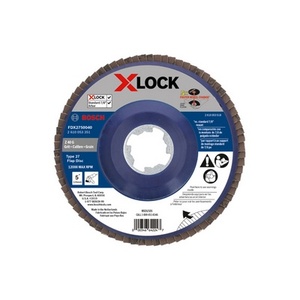 BOSCH X-LOCK 5"X40 GRIT FLAP DISC