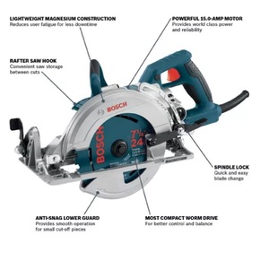 BOSCH CSW41 PROFESSIONAL 7-1/4 IN. BLADE-LEFT WORM DRIVE SAW