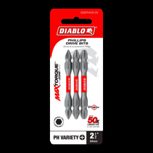 DIABLO DDEPHV25-S3 3PK DBL END PH INSERT