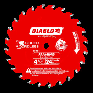 DIABLO D0424X 4-1/2"X 24T THIN KERF