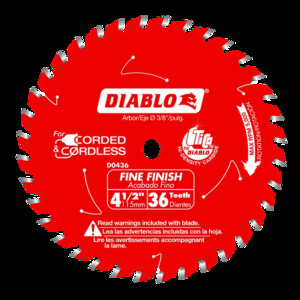 DIABLO D0436X 4-1/2" X 36T FINE FINISH