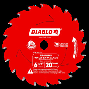 DIABLO D0620TSR 6-1/2" X 20T TRACK SAW FRAMING