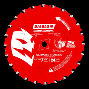 DIABLO D0724DA 7-1/4"X24T DEMO BLADE