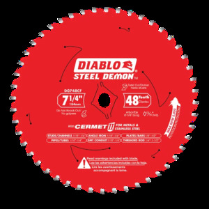 DIABLO D748CFA 7-1/4X48T STEEL DEMON FOR MEDIUM METAL