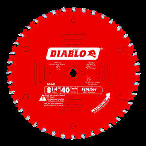 DIABLO D0840X 8-1/4 X 40 X 5/8 FINISH EA