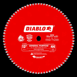 DIABLO D1244X 12"X44T MITER SAW BLADE