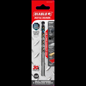 DIABLO DMD1964JP1 19/64" METAL DRILL BIT FOR MILD,
