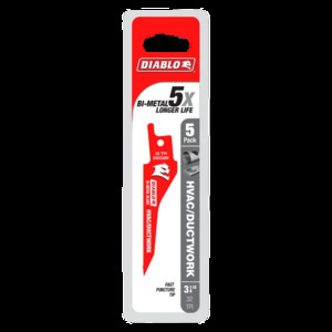 DIABLO DS0332BF5 5PK 3-1/4"HVAC/DUCT