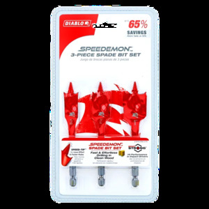 DIABLO DSP1910-S3 3PC SPADE BIT SET FOR WOOD