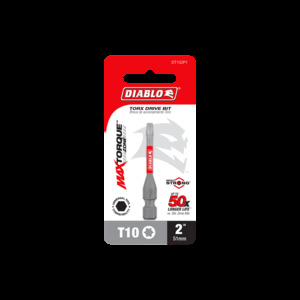 DIABLO DT102P1 1PK T10 INSERT BIT 2"