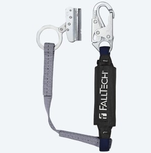 FALLTECH 8368 TRAILING ROPE ADJUSTER W/ 3' ENERGY ABSORBING LANYARD