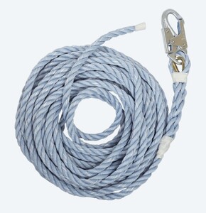 FALLTECH 8149T 5/8" X 50' BLUE COPOLYMER ROPE LIFELINE W/ TAPED END