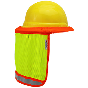 GLOBAL NECK SHADE - HI-VIS YELLOW/GREEN, 3M REFLECTIVE, ORANGE TRIM