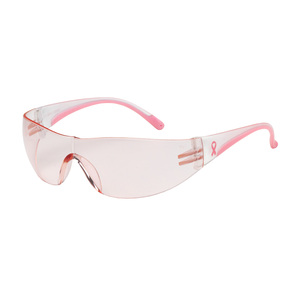 SAFETY GLASSES PINK - 250-10-0904 - RIMLESS, ANTI-SCRATCH (PIP)