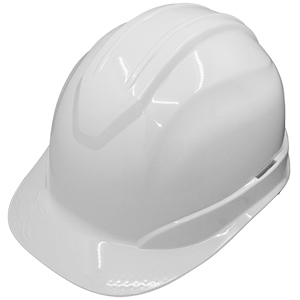 BULLHEAD SAFETY HARD HAT - CAP STYLE - WHITE - UNVENTED