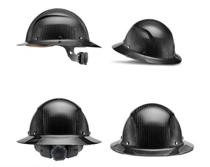 LIFT HDFM-17KG FULL BRIM HARD HAT - BLACK - CARBON FIBER