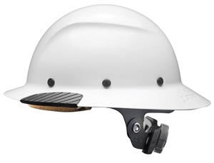 LIFT HDF-15WG FULL BRIM HARD HAT - WHITE - FIBER REINFORCED RESIN
