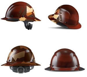 LIFT HDF50-20CD FULL BRIM HARD HAT - BROWN/DESERT CAMO - FIBER REINFORCED RESIN