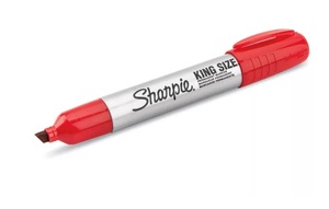 SHARPIE KING SIZE RED MARKER