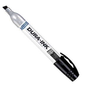 MARKAL 096223 DURA-INK 25 METAL BARREL CHISEL PERMANENT INK MARKER - BLACK