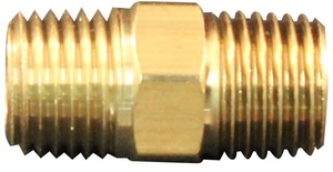 AIR BRASS 1/4" HEX NIPPLE
