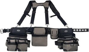 BUCKET BOSS 55135  MULLET BUSTER TOOL BELT WITH SUSPENDERS