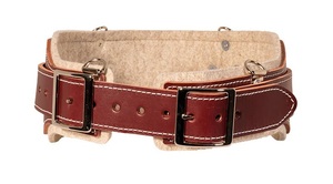 OCCIDENTAL 5135 LG RED LEATHER/WOOL LINED STRONGHOLD COMFORT BELT