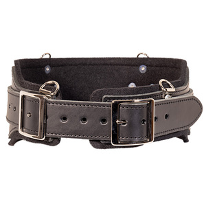 OCCIDENTAL B5135 LG BLACK LEATHER/WOOL LINED STRONGHOLD COMFORT BELT