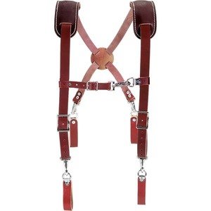 OCCIDENTAL 5009 RED LEATHER WORK SUSPENDERS