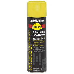 RUSTOLEUM V2143838 YELLOW SAFETY GLOSS SPRAY PAINT