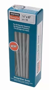 SIMPSON SDS25600R10 1/4X6 CONNECTOR SCREW