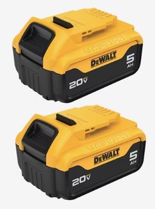 DEWALT DCB205-2 2PK 20V 5AH BATTERY