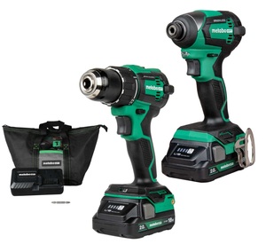 METABO HPT KC18DEXQB 18V - DRIVER DRILL &amp; IMPACT DRIVER COMBO (2.0AH X2)