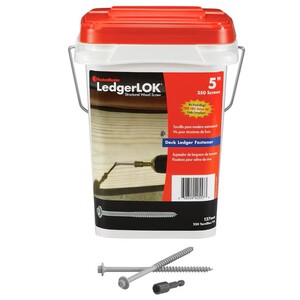 LEDGERLOK 1/4X5" HD WOOD SCREW